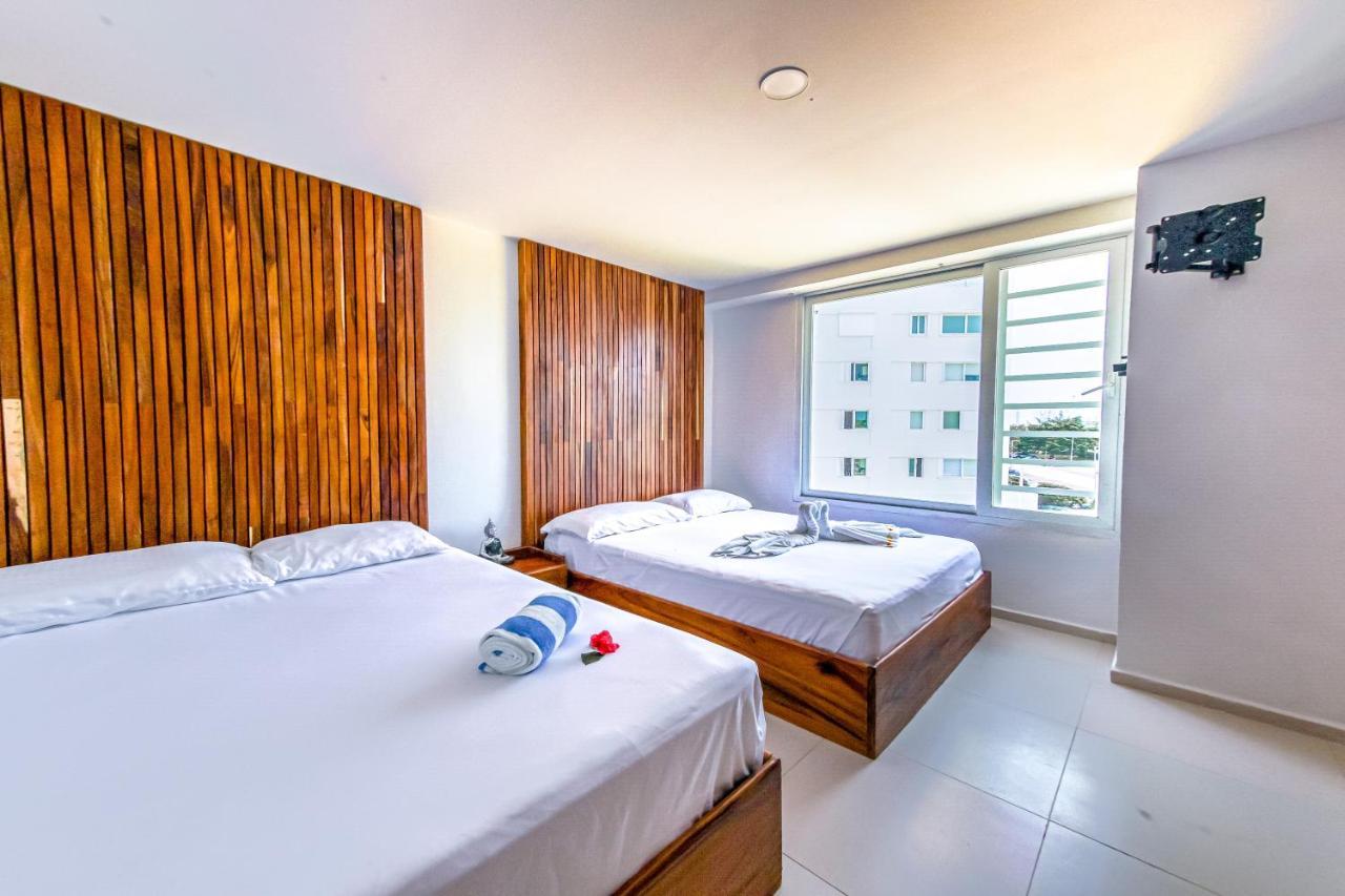 كانكون Beachfront Luxury Apartments المظهر الخارجي الصورة